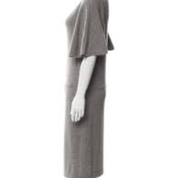 Brand New Cynthia Rowley Wool Batwing/ Angel wing Midi Dress - Picture 2 of 9